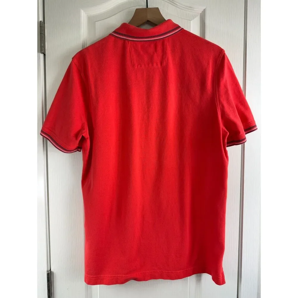 Banana Republic Milly Collection Men's Short Sleeve Polo Shirt Reddish Size L